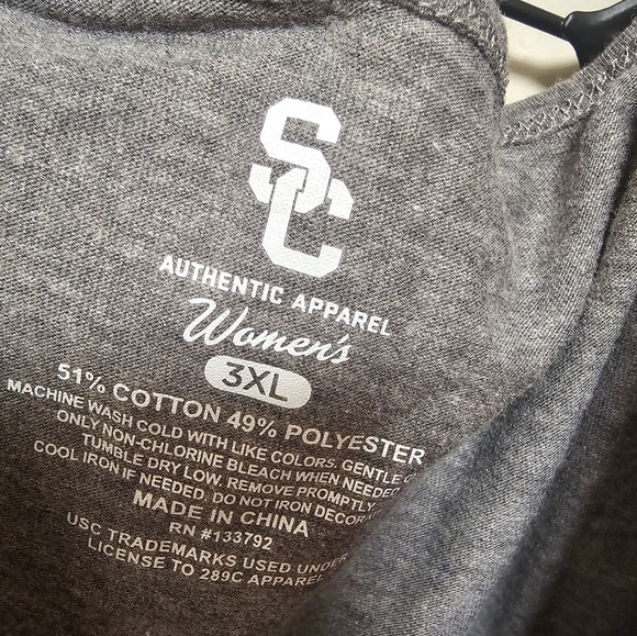 USC Trojans women's Gray‎ Tank Top Plus Zize 3x NWT - Picture 6 of 7